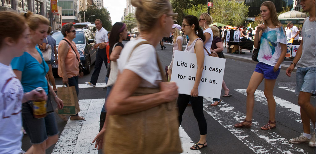 Life is not easy for any of us  | Bokyung Jun | Art in Odd Places
